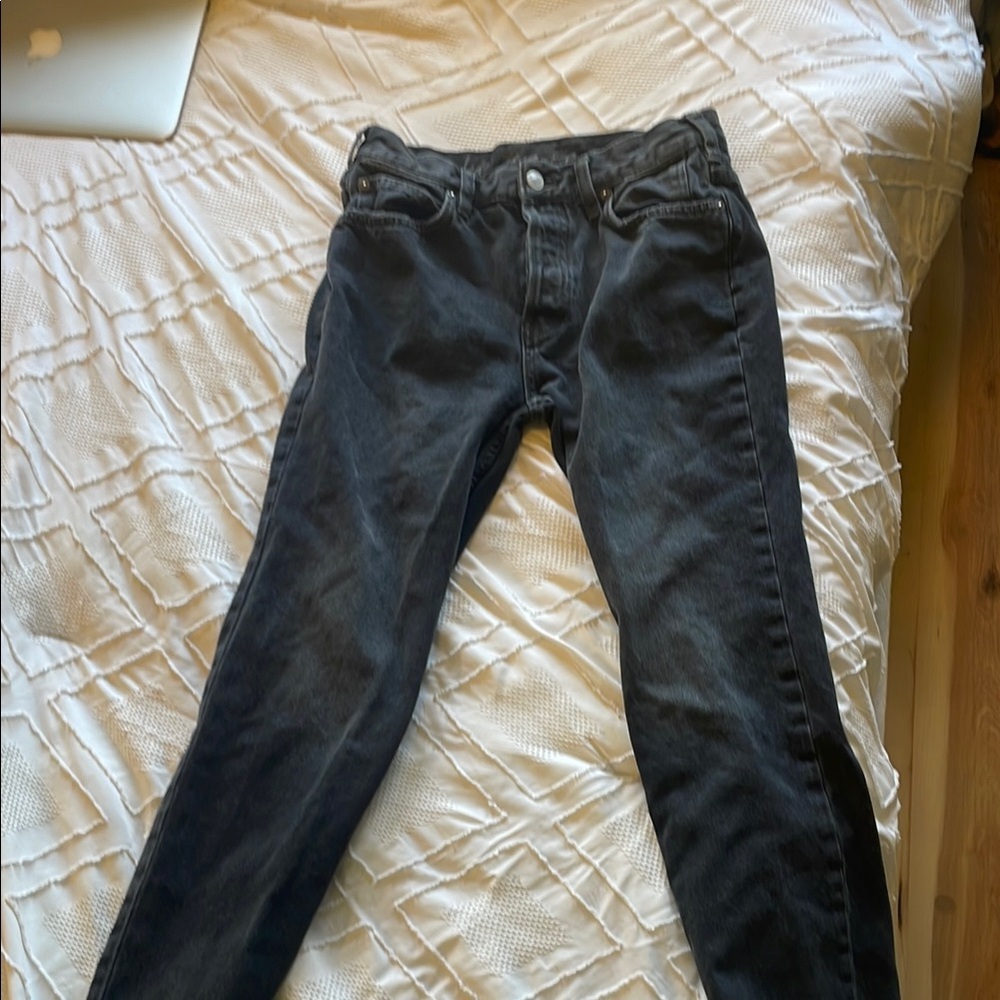 We The Free Black Straight Leg Jeans